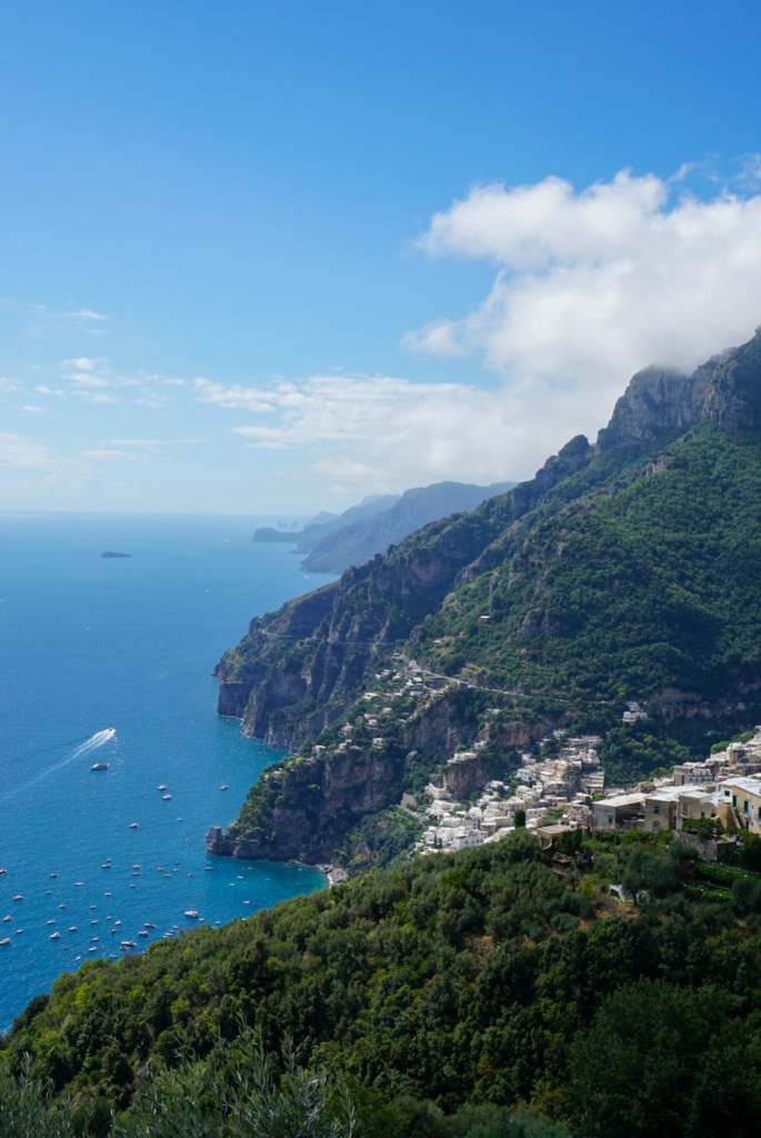 Panoramic coastal view from La Tagliata near Positano